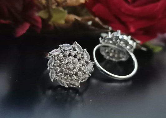 CZ Silver Plated Ring