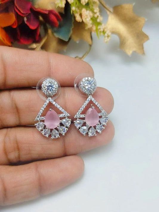 Veshakart Handcrafted Premium American Diamond Earrings