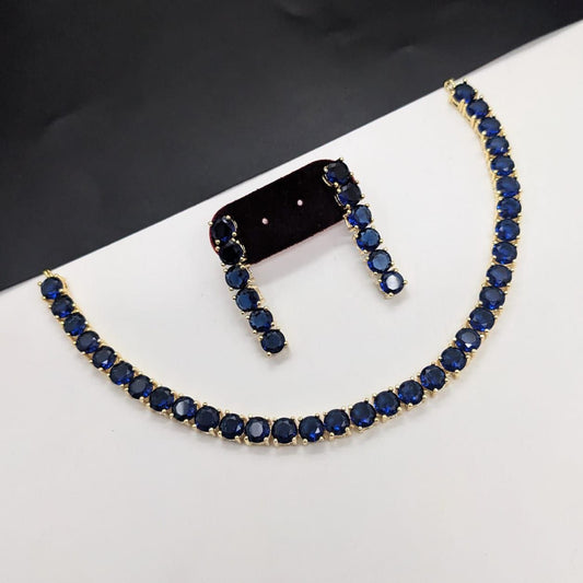 Veshakart Premium Handcrafted Solitaire Necklace set