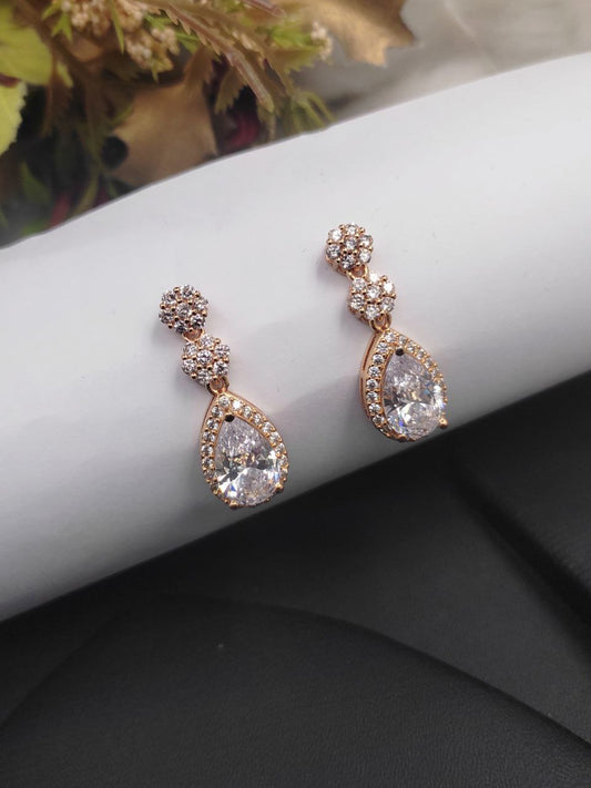 Veshakart Premium American Diamond Handcrafted Earrings