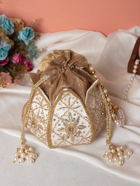 Veshakart Handmade Luxurious Lotus Potlis