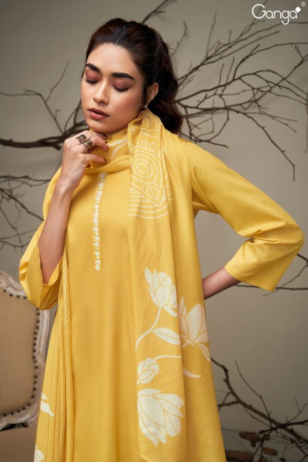 Ganga Fashions Elana Cotton Salwar Suit With Dupatta