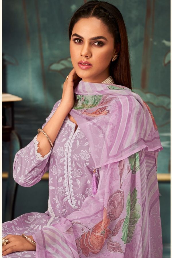 Ganga Fashions Reyna Aadhya Cotton Salwar Suit With Dupatta