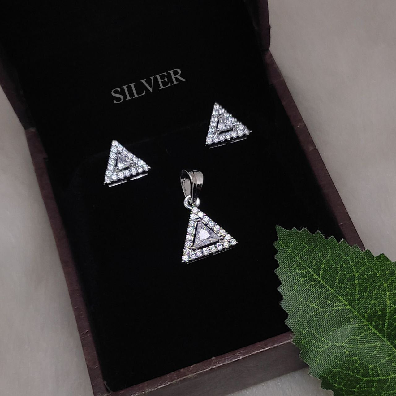 premium cz pendent set