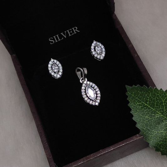 premium cz pendent set