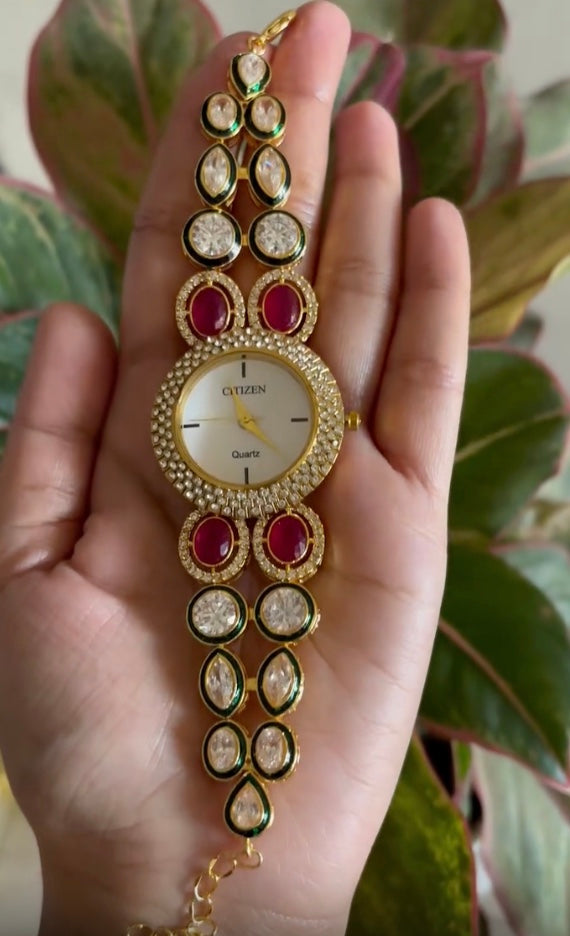 Luxurious Designer Kundan Women Watch (Mega SALE  Limited Offer)