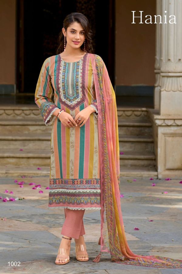 Kilory Trendz Hania Pure Lawn Cotton Salwar Suit With Dupatta