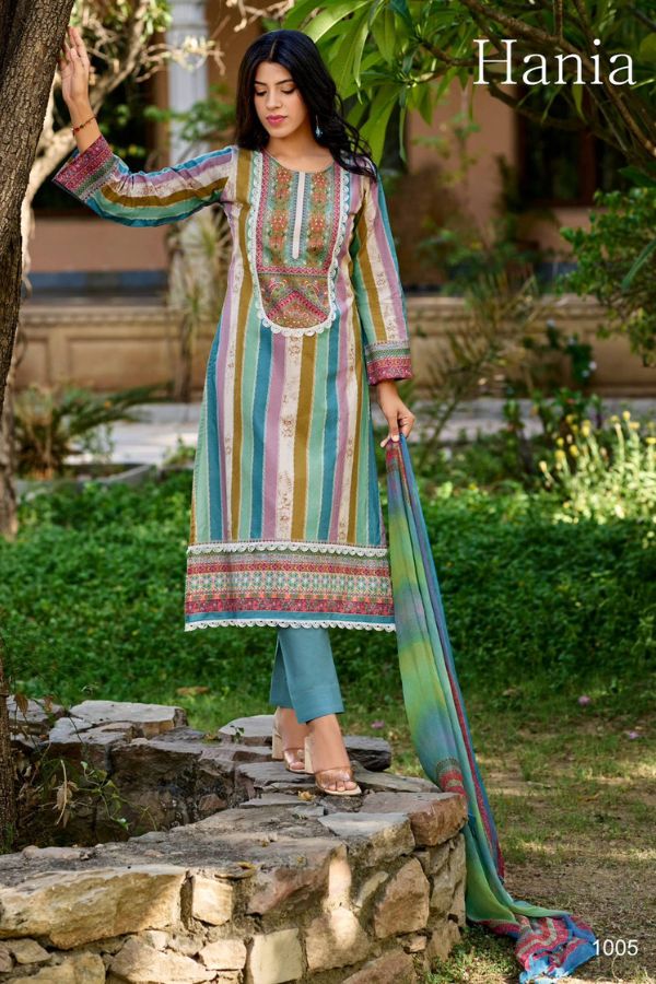 Kilory Trendz Hania Pure Lawn Cotton Salwar Suit With Dupatta