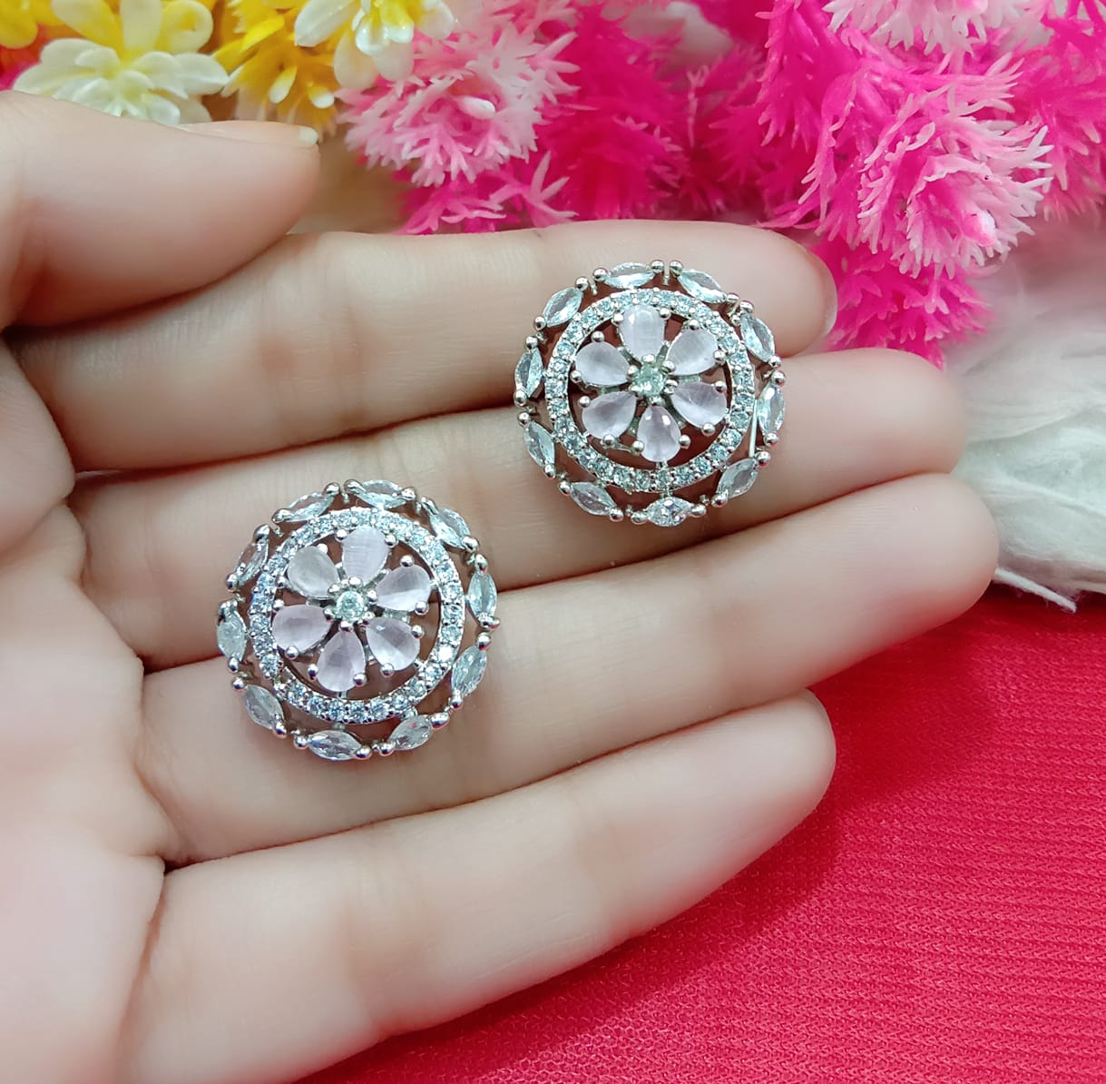 Premium American Diamond Handcrafted Earrings