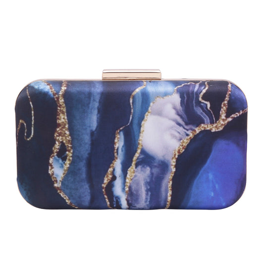 Veshakart Handmade Luxurious Designer Rectangluler Printed Clutch