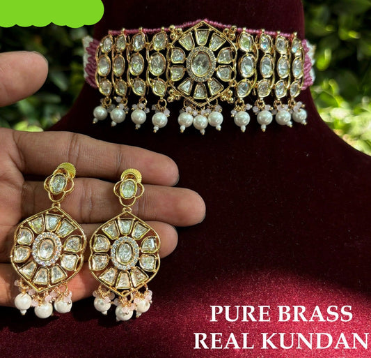 Veshakart Handcrafted Kundan Necklace Set