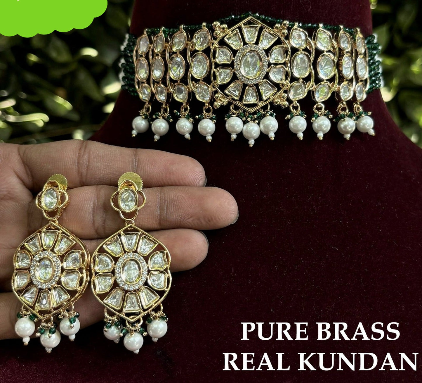 Veshakart Handcrafted Kundan Necklace Set