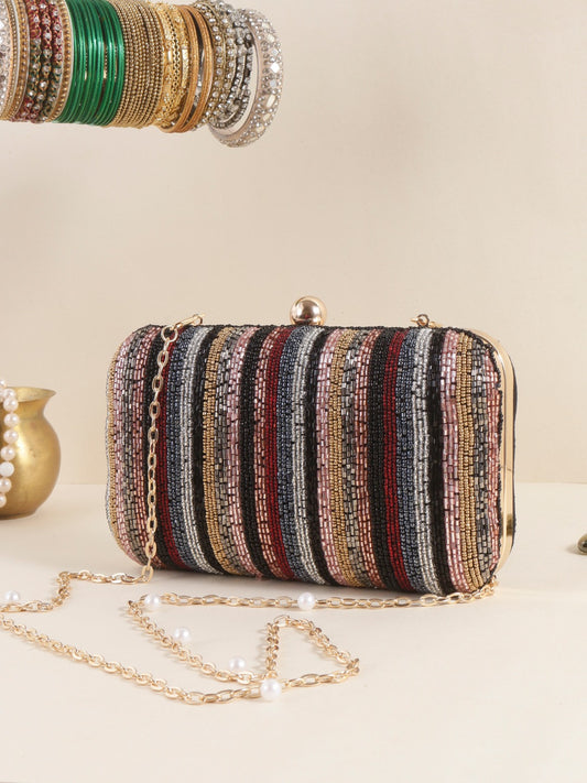 Veshakart Handmade Luxurious Embroidery Clutch