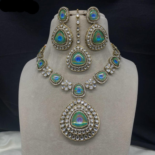 Veshakart Handcrafted Kundan Necklace Set