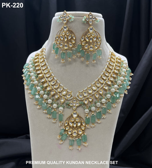 Veshakart Premium Handcrafted Kundan Necklace Set