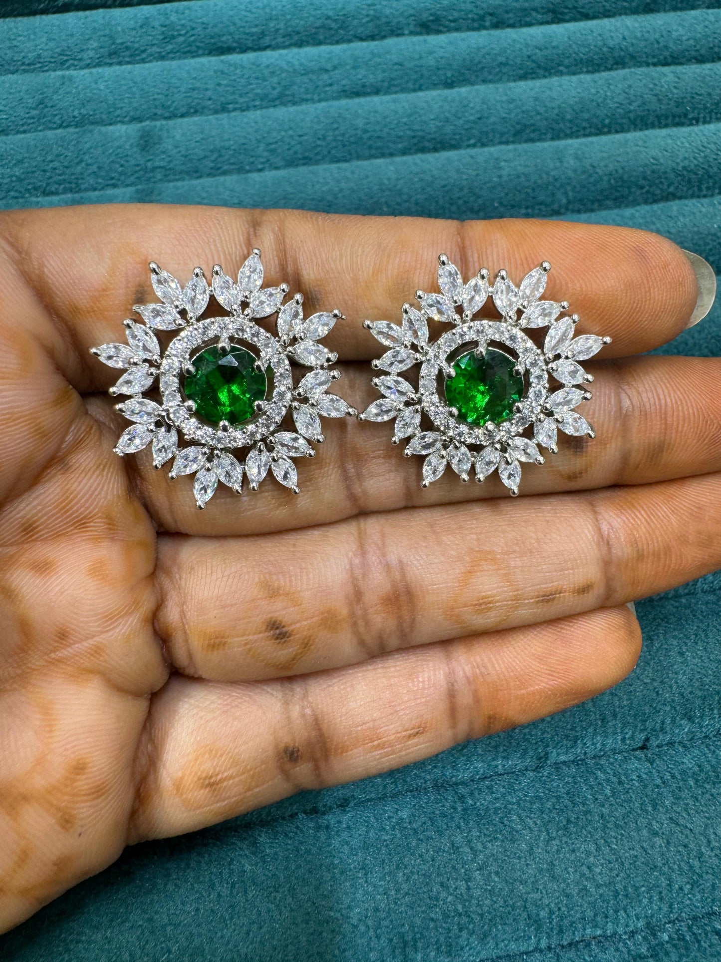 Premium American Diamond Handcrafted Earrings