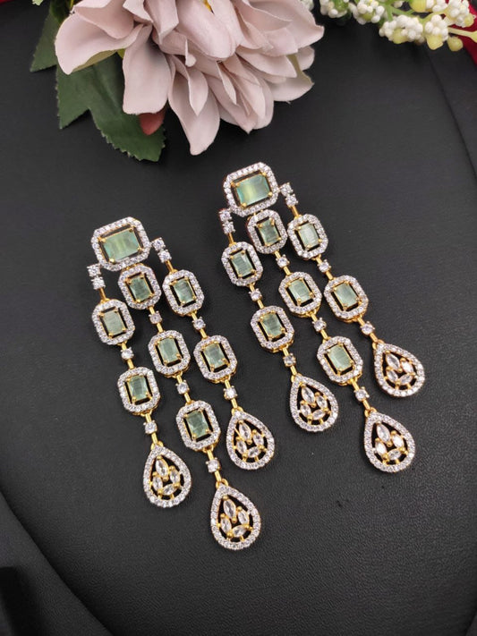 Veshakart Premium American Diamond Earrings