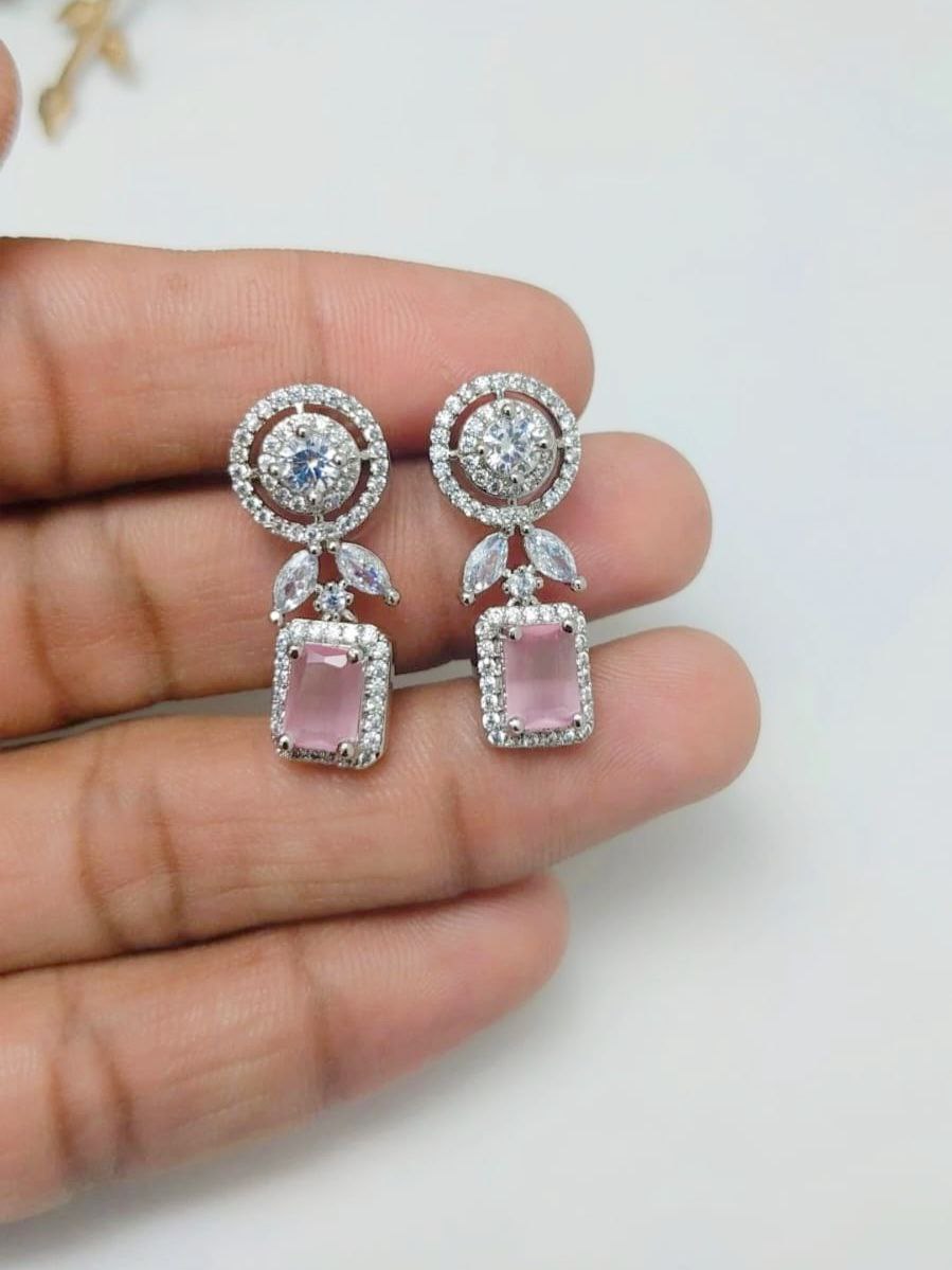 Veshakart Handcrafted Premium American Diamond Earrings