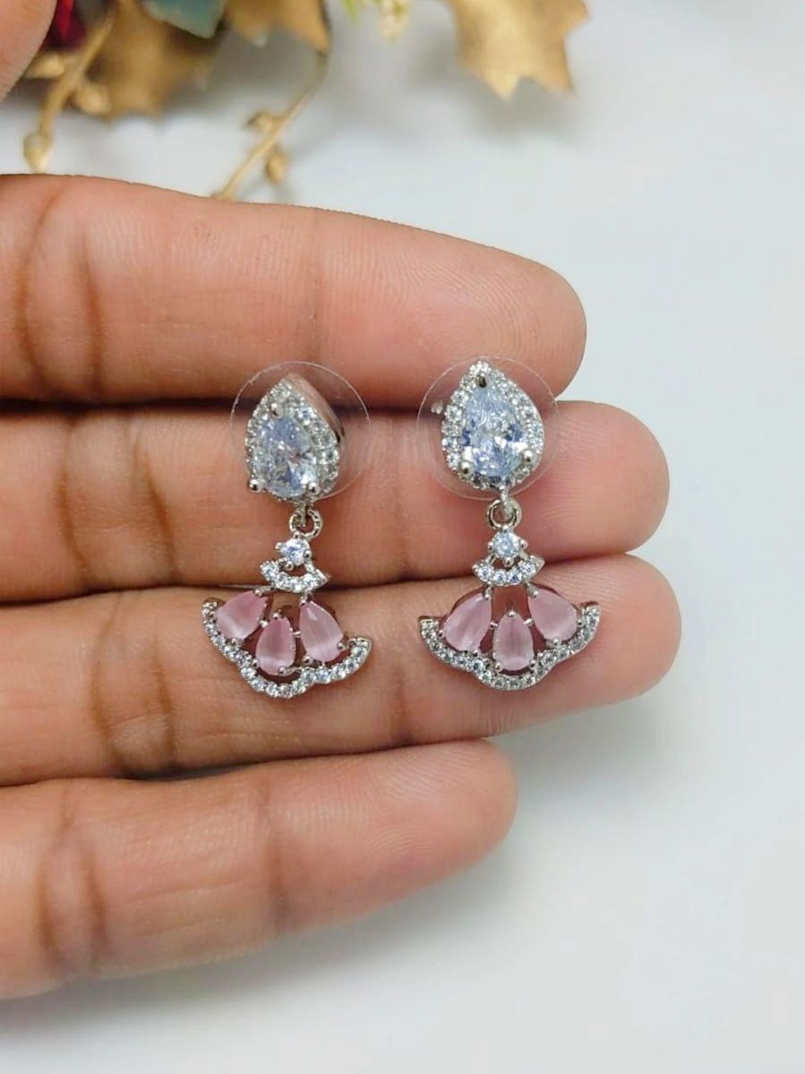 Veshakart Handcrafted Premium American Diamond Earrings