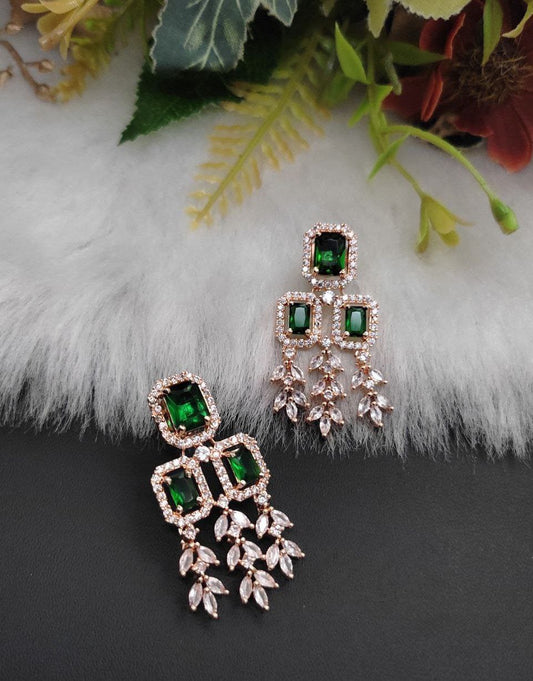 Veshakart Handcrafted Premium American Diamond Earrings