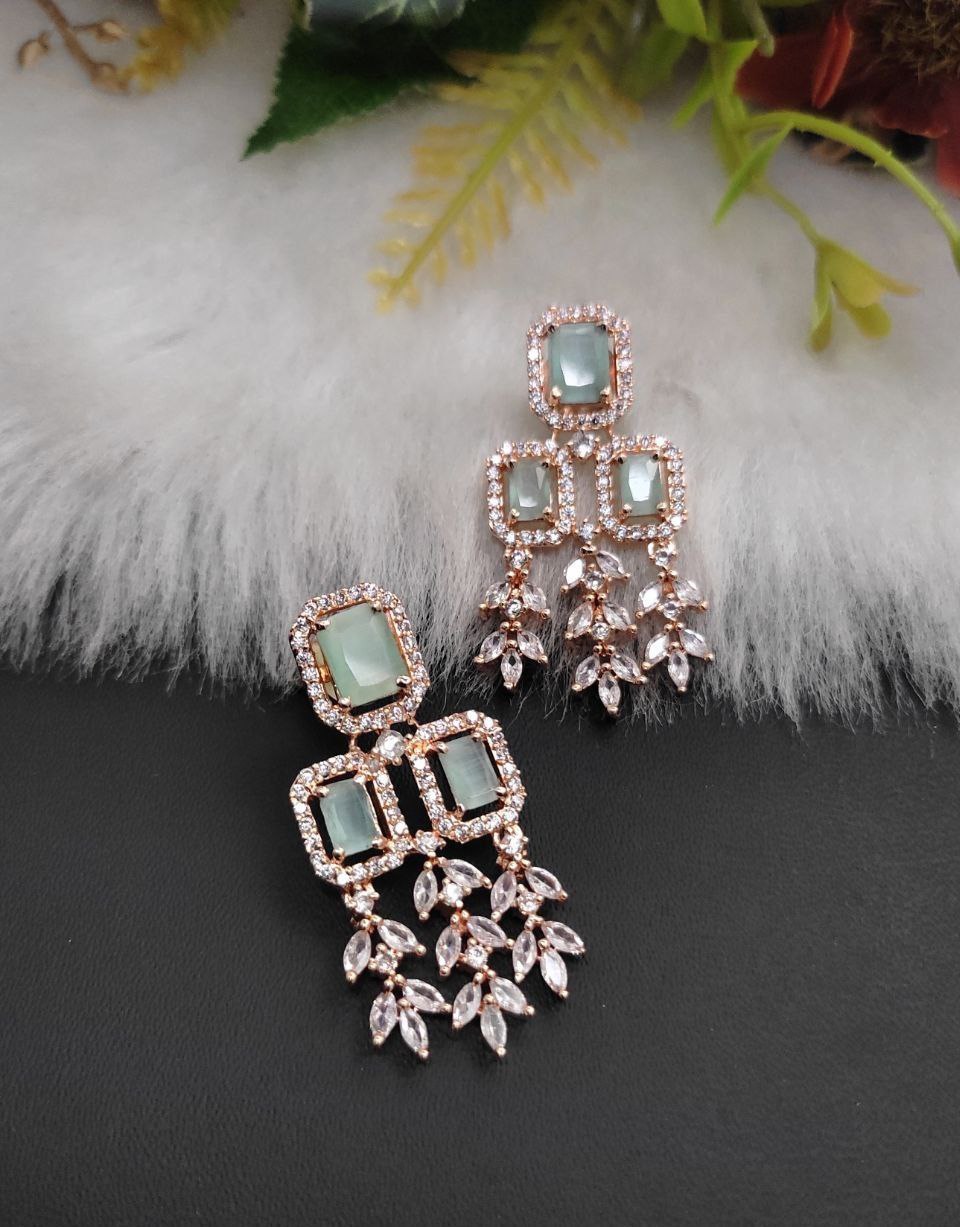 Veshakart Handcrafted Premium American Diamond Earrings