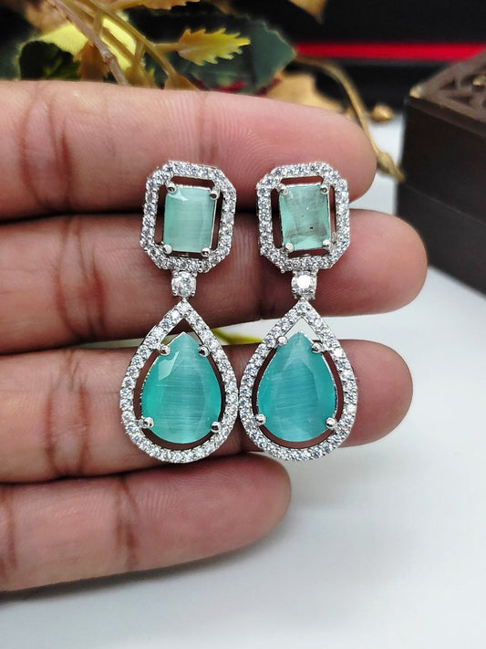 Veshakart Handcrafted Premium American Diamond Earrings