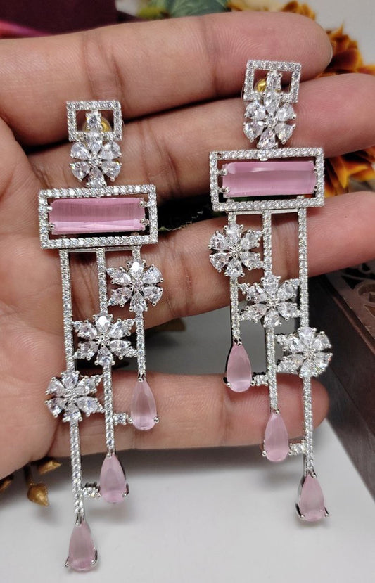 Veshakart Handcrafted Premium American Diamond Earrings