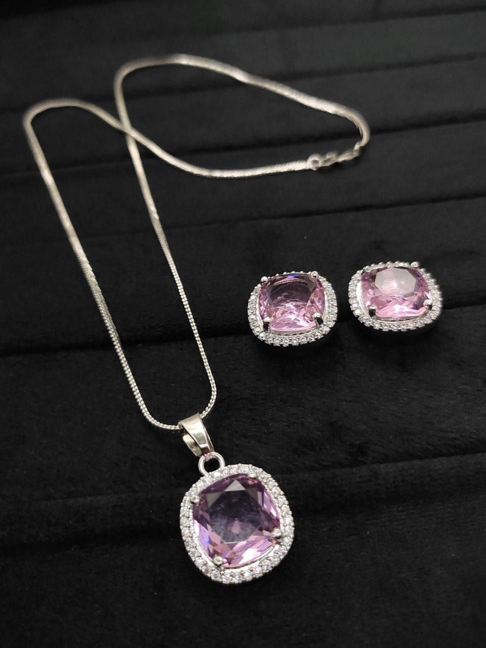 Premium quality CZ Pendant set