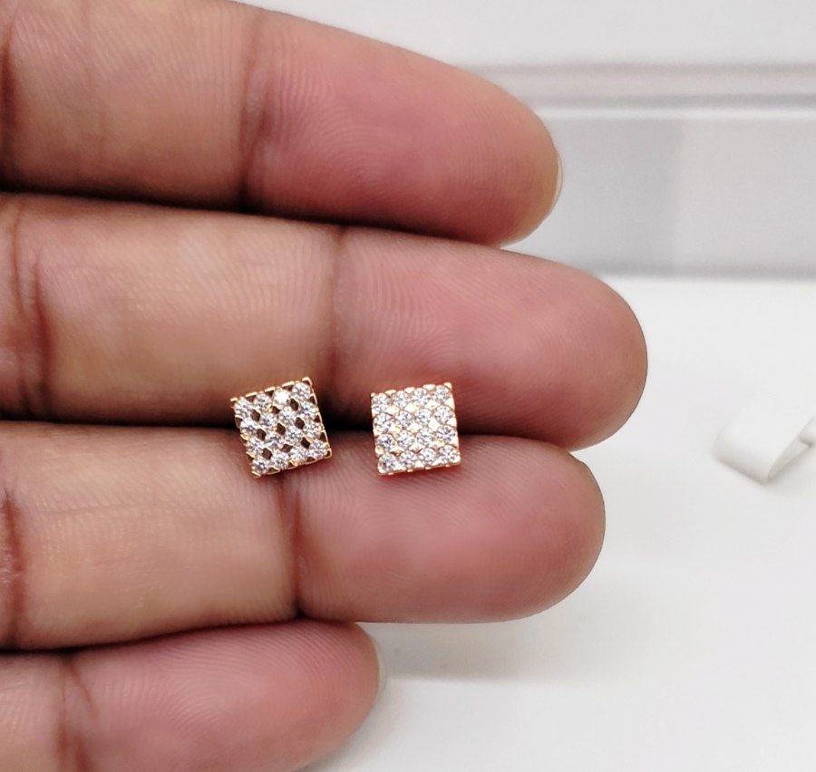 Premium quality anti tarnish cz studs