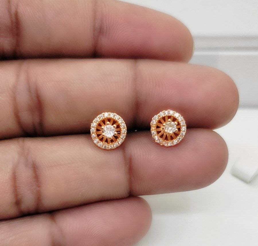 Premium quality anti tarnish cz studs