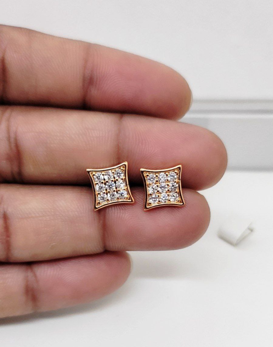 Premium quality anti tarnish cz studs