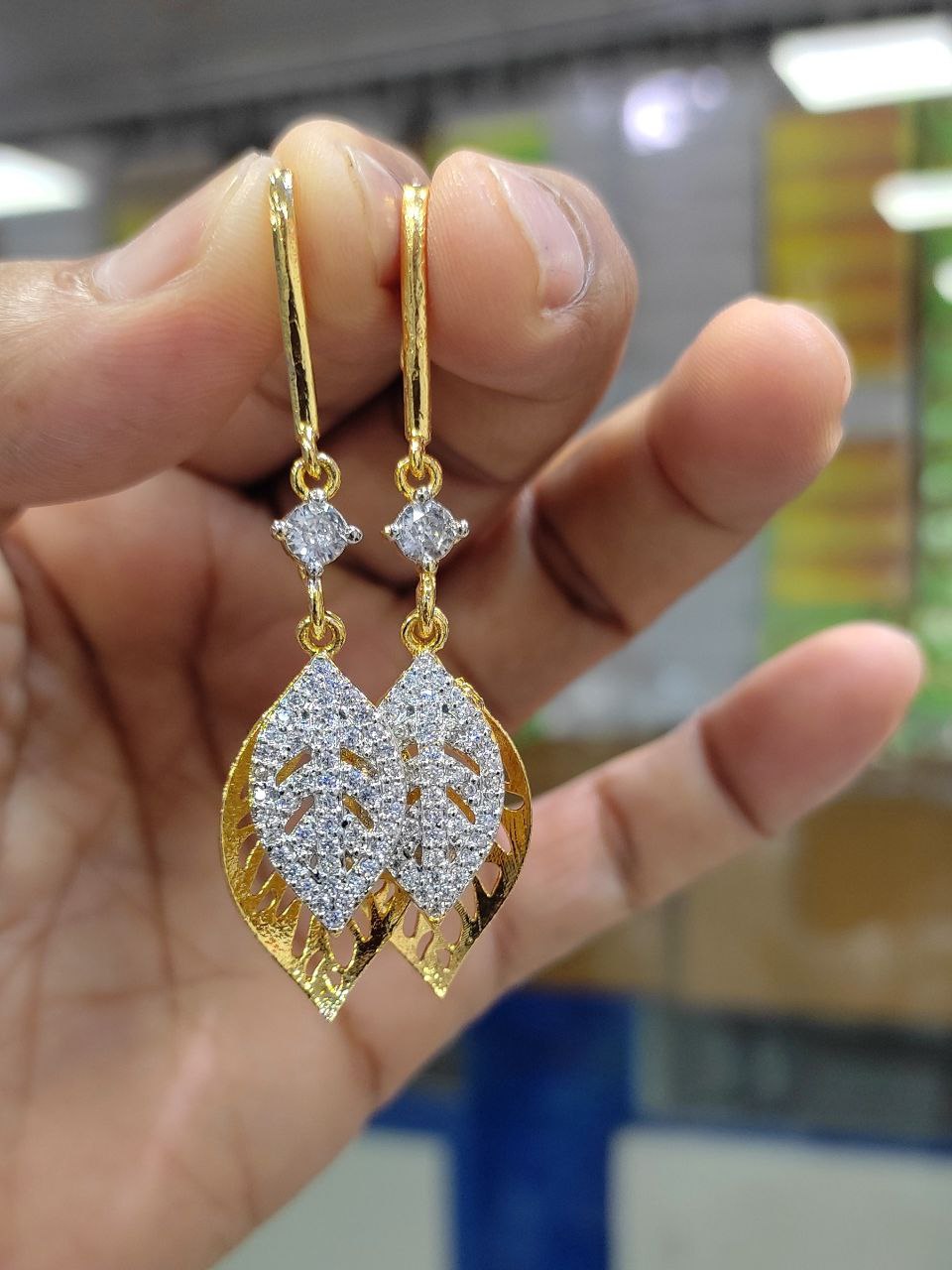 Premium American Diamond Handcrafted Earrings